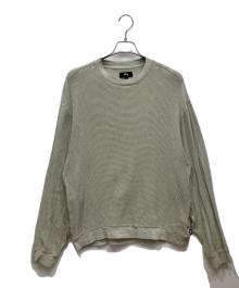stussy（ステューシー）の古着「22SS cotton mesh ls crew」｜グレー