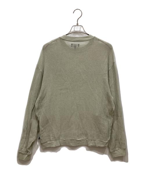 stussy（ステューシー）stussy (ステューシー) 22SS cotton mesh ls crew グレー サイズ:Ⅼの古着・服飾アイテム