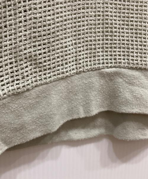 stussy（ステューシー）stussy (ステューシー) 22SS cotton mesh ls crew グレー サイズ:Ⅼの古着・服飾アイテム