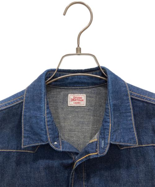 STUDIO D'ARTISAN（ステュディオダルチザン）STUDIO D'ARTISAN (ステュディオダルチザン) デニムワンピース インディゴ サイズ:Ⅿの古着・服飾アイテム