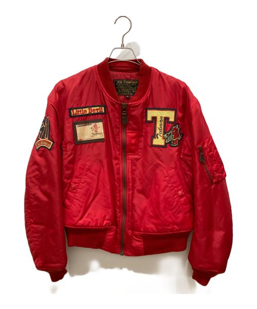 TED COMPANY（テッドカンパニー）TED COMPANY (テッドカンパニー) フライトジャケット レッド サイズ:Lの古着・服飾アイテム