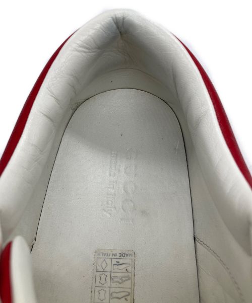 GUCCI（グッチ）GUCCI (グッチ) Ronnie Low Web Sneaker レッド サイズ:9の古着・服飾アイテム