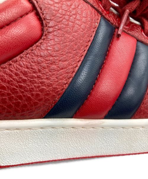 GUCCI（グッチ）GUCCI (グッチ) Ronnie Low Web Sneaker レッド サイズ:9の古着・服飾アイテム