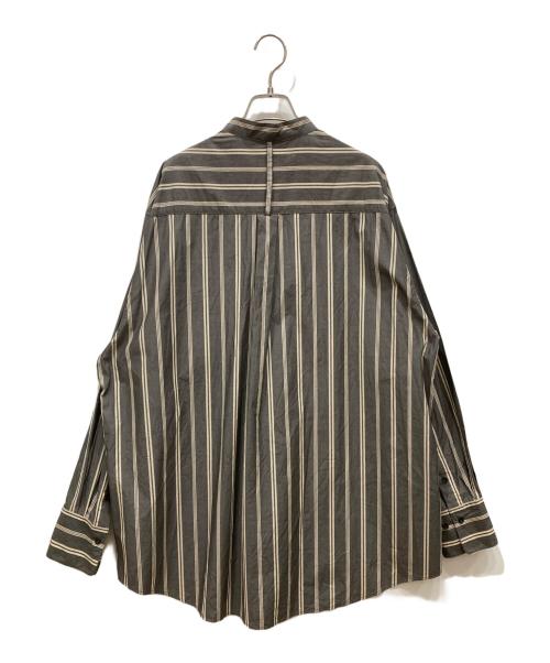 TODAYFUL（トゥデイフル）TODAYFUL (トゥデイフル) ストライプオーバーシャツ グレー サイズ:SIZE Freeの古着・服飾アイテム