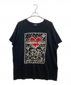 Hysteric Glamourヒステリックグラマー）の古着「HYS PARTY オーバーサイズTシャツ」｜ブラック