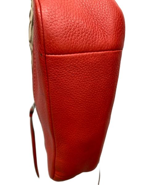 COACH（コーチ）COACH (コーチ) ショルダーバッグ ベージュ×レッドの古着・服飾アイテム