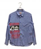 Hysteric Glamourヒステリックグラマー）の古着「HG SOUND EXPERUENCE」｜ブルー×ホワイト