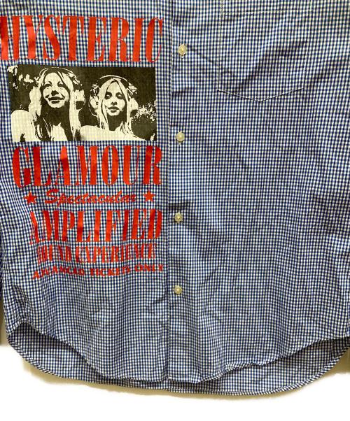 Hysteric Glamour（ヒステリックグラマー）Hysteric Glamour (ヒステリックグラマー) HG SOUND EXPERUENCE ブルー×ホワイト サイズ:Ⅿの古着・服飾アイテム