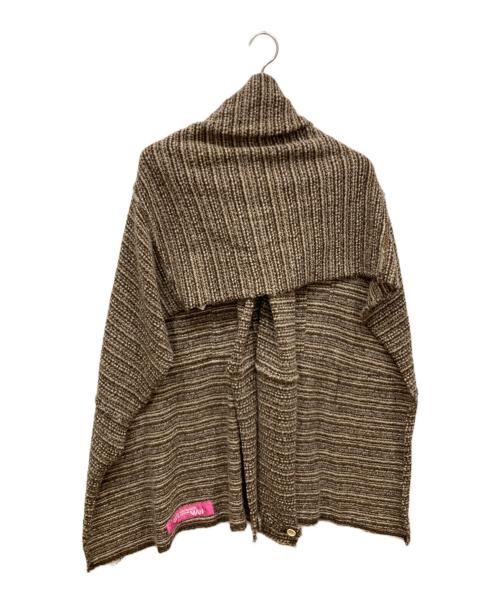 JUNYA WATANABE MAN PINK（ジュンヤワタナベマン ピンク）JUNYA WATANABE MAN PINK (ジュンヤワタナベマン ピンク) ショールニット ベージュ サイズ:-の古着・服飾アイテム