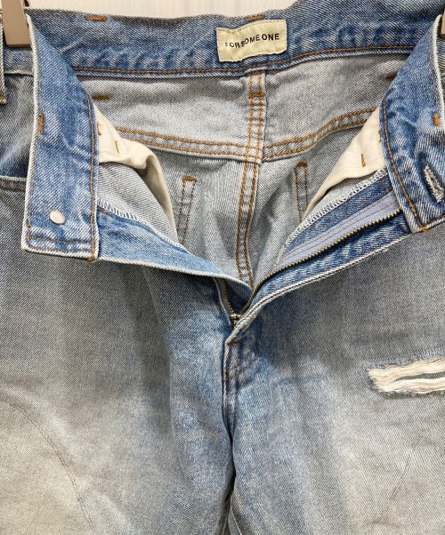 FORSOMEONE（フォーサムワン）FORSOMEONE (フォーサムワン) MICKEY LAYERED DENIM　デニムパンツ インディゴ サイズ:46の古着・服飾アイテム