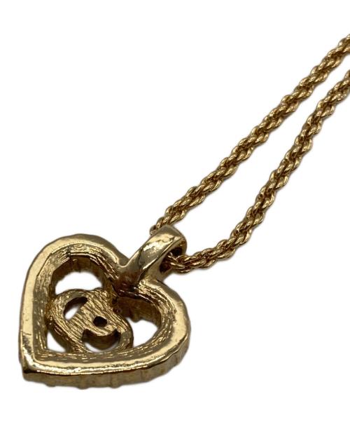 Christian Dior（クリスチャン ディオール）Christian Dior (クリスチャン ディオール) CDロゴネックレス ゴールドの古着・服飾アイテム