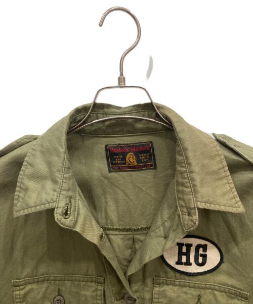 Hysteric Glamour（ヒステリックグラマー）Hysteric Glamour (ヒステリックグラマー) コットンリネンロングシャツ オリーブ サイズ:freeの古着・服飾アイテム