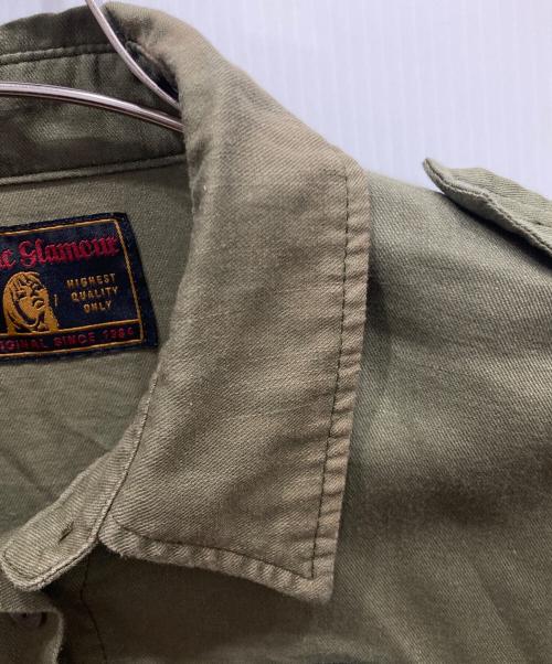 Hysteric Glamour（ヒステリックグラマー）Hysteric Glamour (ヒステリックグラマー) コットンリネンロングシャツ オリーブ サイズ:freeの古着・服飾アイテム