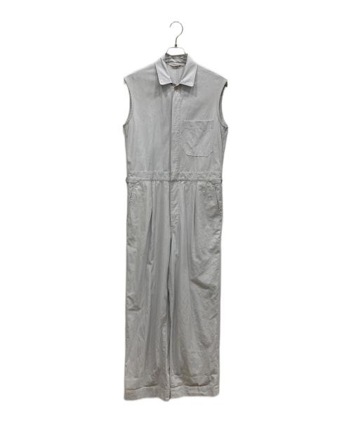 AURALEE（オーラリー）AURALEE (オーラリー) FINX HARD TWIST GABARDINE SLEEVELESS JUMPSUIT グレーの古着・服飾アイテム