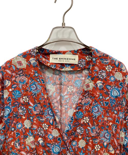 THE SHINZONE（ザ シンゾーン）THE SHINZONE (ザ シンゾーン) ORIENTAL FLOWER CACHECOEUR DRESS レッド サイズ:34の古着・服飾アイテム