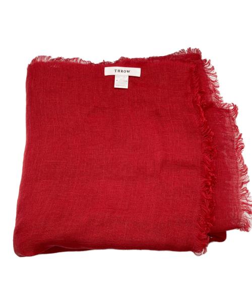 THROW（スロー）THROW (スロー) リネンストール レッドの古着・服飾アイテム