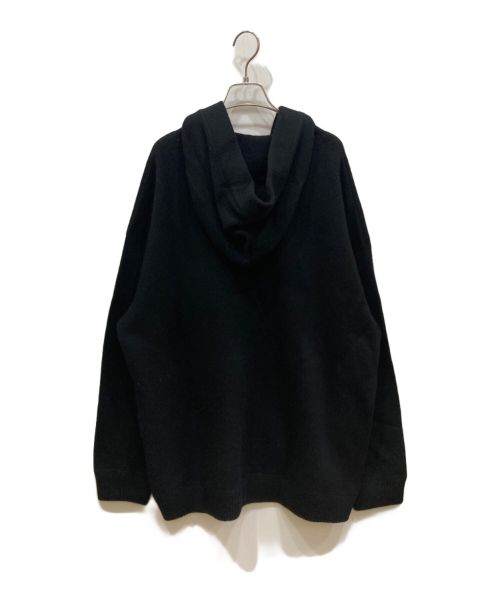CELINE（セリーヌ）CELINE (セリーヌ) 22AW Oversized Wool and Cashmere-Blend Zip-Up Hoodie ブラック サイズ:Mの古着・服飾アイテム