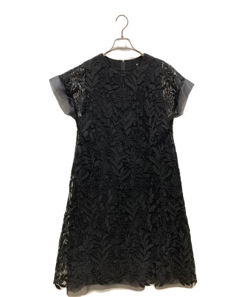 ADORE（アドーア）ADORE (アドーア) ボタニカルコードレースワンピース ブラック サイズ:36の古着・服飾アイテム