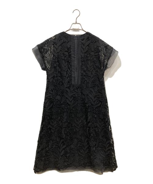 ADORE（アドーア）ADORE (アドーア) ボタニカルコードレースワンピース ブラック サイズ:36の古着・服飾アイテム