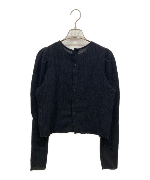 Spick and Span（スピックアンドスパン）Spick and Span (スピックアンドスパン) シュリンクタックスリーブブラウス ブラック サイズ:SIZE Freeの古着・服飾アイテム