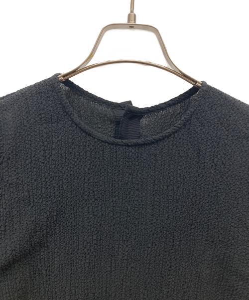 Spick and Span（スピックアンドスパン）Spick and Span (スピックアンドスパン) シュリンクタックスリーブブラウス ブラック サイズ:SIZE Freeの古着・服飾アイテム