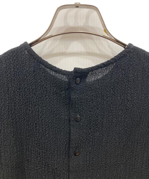 Spick and Span（スピックアンドスパン）Spick and Span (スピックアンドスパン) シュリンクタックスリーブブラウス ブラック サイズ:SIZE Freeの古着・服飾アイテム