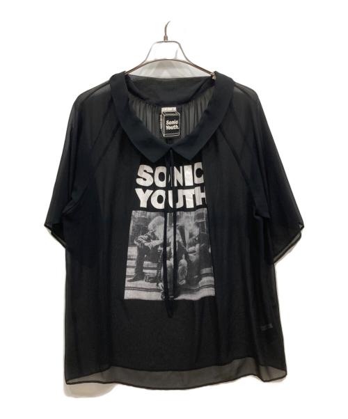 Hysteric Glamour（ヒステリックグラマー）Hysteric Glamour (ヒステリックグラマー) SONIC YOUTH/HERE WHERE プルオーバーブラウス ブラック サイズ:FREEの古着・服飾アイテム