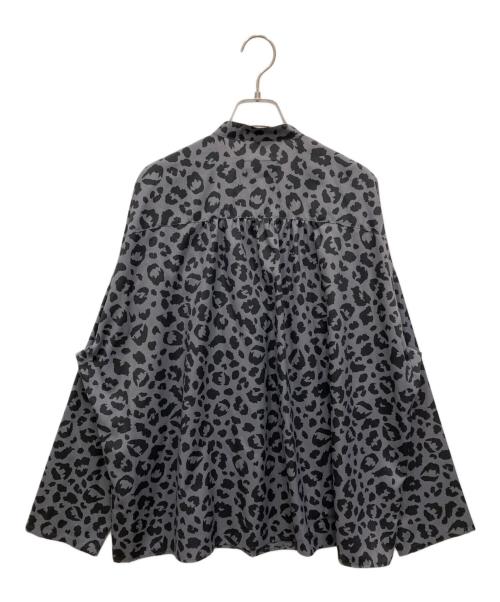 Hysteric Glamour（ヒステリックグラマー）Hysteric Glamour (ヒステリックグラマー) レオパードフリルブラウス グレー サイズ:freeの古着・服飾アイテム