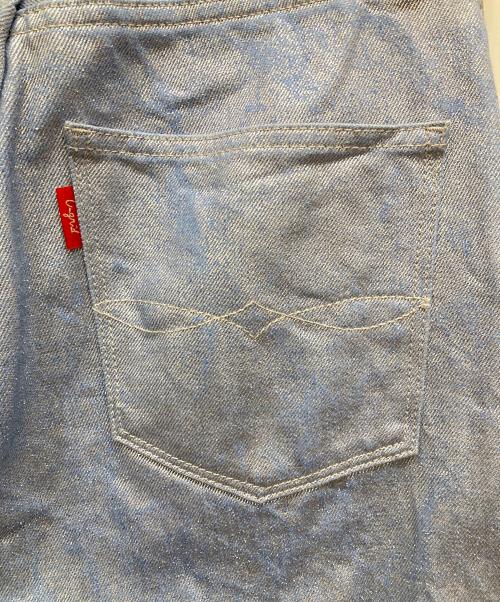 UNGRID（アングリッド）Ungrid (アングリッド) メタリックストレートジーンズ ブルー サイズ:SIZE 61cm (W24)の古着・服飾アイテム