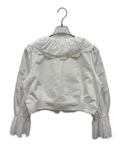 Dot and Stripes CHILD WOMAN（ドットアンドストライプス チャイルドウーマン）Dot and Stripes CHILD WOMAN (ドットアンドストライプス チャイルドウーマン) ブロードレースブラウス ホワイト サイズ:SIZE Freeの古着・服飾アイテム
