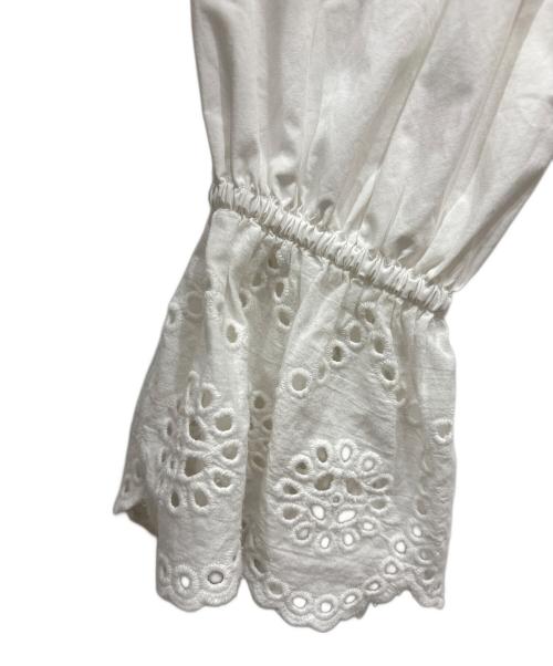 Dot and Stripes CHILD WOMAN（ドットアンドストライプス チャイルドウーマン）Dot and Stripes CHILD WOMAN (ドットアンドストライプス チャイルドウーマン) ブロードレースブラウス ホワイト サイズ:SIZE Freeの古着・服飾アイテム