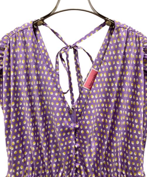 Kate Spade（ケイトスペード）Kate Spade (ケイトスペード) 総柄ワンピース パープル サイズ:-の古着・服飾アイテム