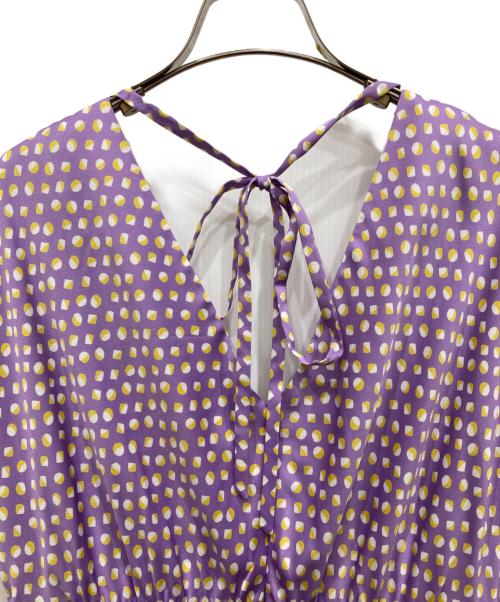 Kate Spade（ケイトスペード）Kate Spade (ケイトスペード) 総柄ワンピース パープル サイズ:-の古着・服飾アイテム