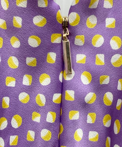 Kate Spade（ケイトスペード）Kate Spade (ケイトスペード) 総柄ワンピース パープル サイズ:-の古着・服飾アイテム