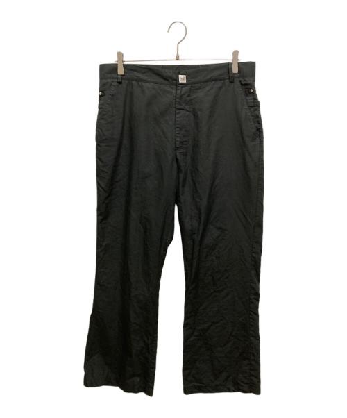 VERSACE JEANS COUTURE（ヴェルサーチ ジーンズクチュール）VERSACE JEANS COUTURE (ヴェルサーチ ジーンズクチュール) ワイドスラックス ブラック サイズ:36の古着・服飾アイテム