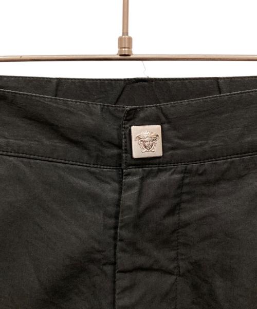 VERSACE JEANS COUTURE（ヴェルサーチ ジーンズクチュール）VERSACE JEANS COUTURE (ヴェルサーチ ジーンズクチュール) ワイドスラックス ブラック サイズ:36の古着・服飾アイテム
