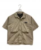 WILD THINGSワイルドシングス）の古着「S/S CAMP SHIRT」｜ベージュ
