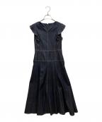 ANAYIアナイ）の古着「デニムライクフリルワンピース」｜インディゴ