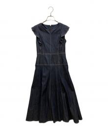 ANAYI（アナイ）の古着「デニムライクフリルワンピース」｜インディゴ