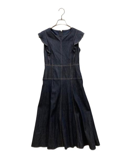 ANAYI（アナイ）ANAYI (アナイ) デニムライクフリルワンピース インディゴ サイズ:36の古着・服飾アイテム