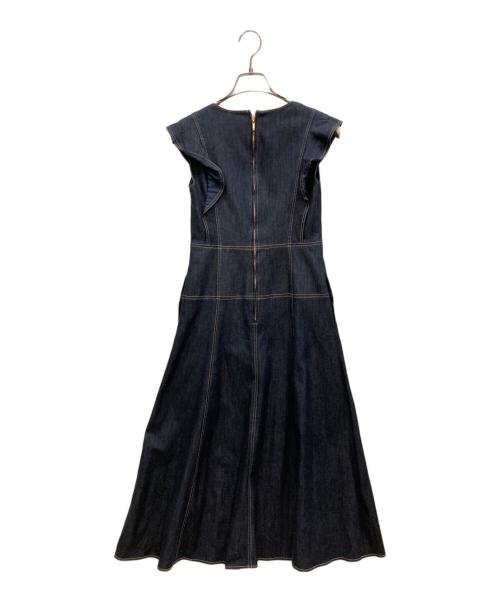 ANAYI（アナイ）ANAYI (アナイ) デニムライクフリルワンピース インディゴ サイズ:36の古着・服飾アイテム