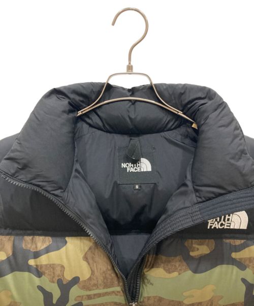 THE NORTH FACE（ザ ノース フェイス）THE NORTH FACE (ザ ノース フェイス) ノベルティーヌプシベスト ブラック×カーキ サイズ:Sの古着・服飾アイテム