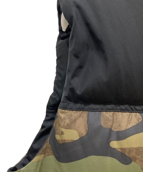 THE NORTH FACE（ザ ノース フェイス）THE NORTH FACE (ザ ノース フェイス) ノベルティーヌプシベスト ブラック×カーキ サイズ:Sの古着・服飾アイテム