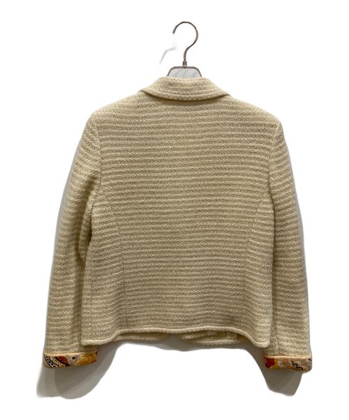 LEONARD（レオナール）LEONARD (レオナール) モヘヤブレンドショートジャケット アイボリー サイズ:Lの古着・服飾アイテム