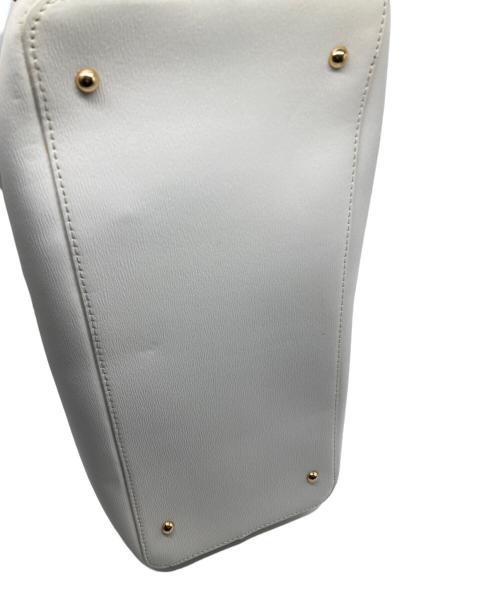 RALPH LAUREN（ラルフローレン）RALPH LAUREN (ラルフローレン) 2WAYバッグ ホワイトの古着・服飾アイテム