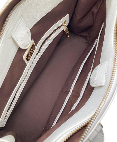 RALPH LAUREN（ラルフローレン）RALPH LAUREN (ラルフローレン) 2WAYバッグ ホワイトの古着・服飾アイテム