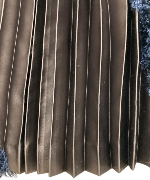 KOLOR（カラー）KOLOR (カラー) マルチパネルプリーツスカート ブラウン×ネイビー サイズ:1の古着・服飾アイテム