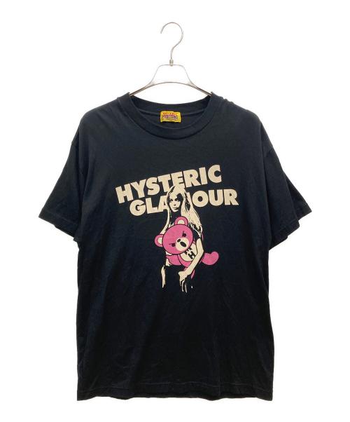 Hysteric Glamour（ヒステリックグラマー）Hysteric Glamour (ヒステリックグラマー) BEAR AND GIRL オーバーサイズTシャツ ブラック サイズ:SIZE Freeの古着・服飾アイテム