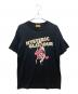 Hysteric Glamour（ヒステリックグラマー）の古着「BEAR AND GIRL オーバーサイズTシャツ」｜ブラック