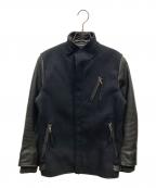 VADELバデル）の古着「袖レザージャケット」｜ブラック